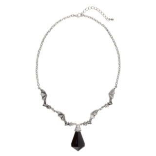 Fladdermus Halsband Med Svart Sten