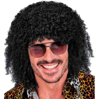 Svart Afro Peruk