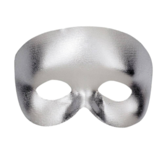 Maskerad ögonmask silver
