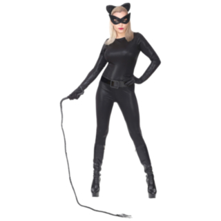 Svart Catwoman Maskeraddräkt