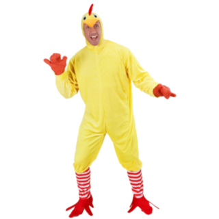 Rolig kycklingmaskeraddräkt
