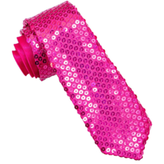 Paljettslips Rosa