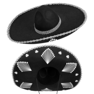 Mariachi Sombrero Svart