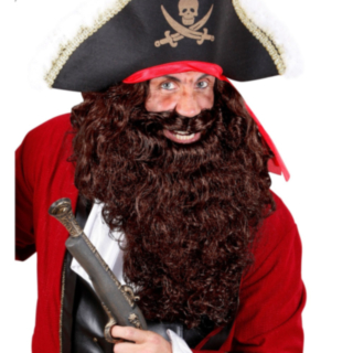 Piratskägg Brun