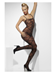 Transparent Rutig Bodystocking