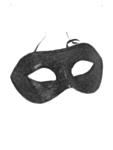 Glitter Ögonmask Svart