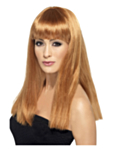 Glamourperuk Kastanj