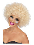Stor Funky 70-tal Afroperuk Blond