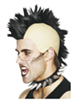 Mohawk Peruk Svart