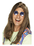 Lång Hippieperuk Brun
