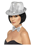 Paljett Trilby Silver
