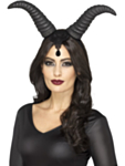 Demon Horn Diadem Svart