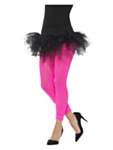 80-tal Spetsleggins Neonrosa