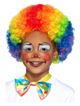 Clown Regnbåge Barnperuk