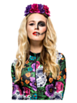 Day of the Dead Hårband Rosor