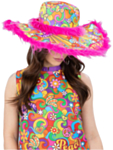 Flower Power Hippie Hatt