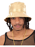 90-tal Bucket Hat Guld