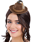 Oktoberfest Minihatt Hårklämma Brun