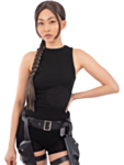 Lara Croft Fläta Peruk