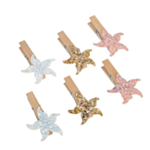 Sjöstjärna Glitter Klädnypor