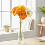 Vallmo Blombukett Orange/Vit