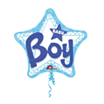Baby Boy Stjärna Folieballong