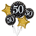 50 År Födelsedag Ballongbukett