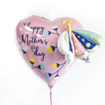 Hjärta Mother's Day Fjäril Folieballong