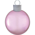 Julgranskula Folieballong Pastellrosa