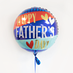 Rund Happy Fathers Day Folieballong