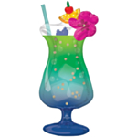Mega Folieballong Hawaii Drink