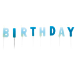 Birthday Tårtljus Blå