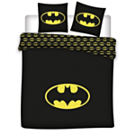 Batman® Logo Kingsize Sängkläder Svart