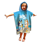 Bluey® Bingo Handduksponcho Blå