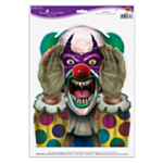 Skrämmande Fönstertittare Clown Fönsterpynt