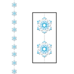 Snöflinga Girlang
