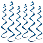 Metalliska Swirls Blå