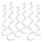 Metalliska Swirls Vit