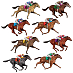 Galopphästar Pappfigurer