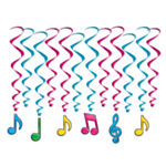 Musiknoter Swirls