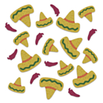 Sombrero Glitter Konfetti