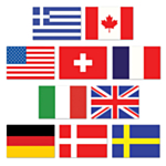 Internationella Flaggutskärningar