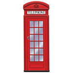 Brittisk Telefonkiosk Dekoration