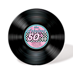 50-tal Vinylskiva Dekoration