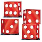 Casino Tärning Dekorationer