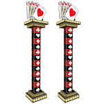 Casino Royal Flush Pelare Dekorationer