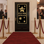 VIP Stage Door Dörrdekal