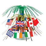Internationella Flaggor Bordsdekoration