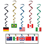 Internationella Flaggor Swirls