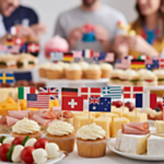 Internationella Flaggor Tårtpinnar